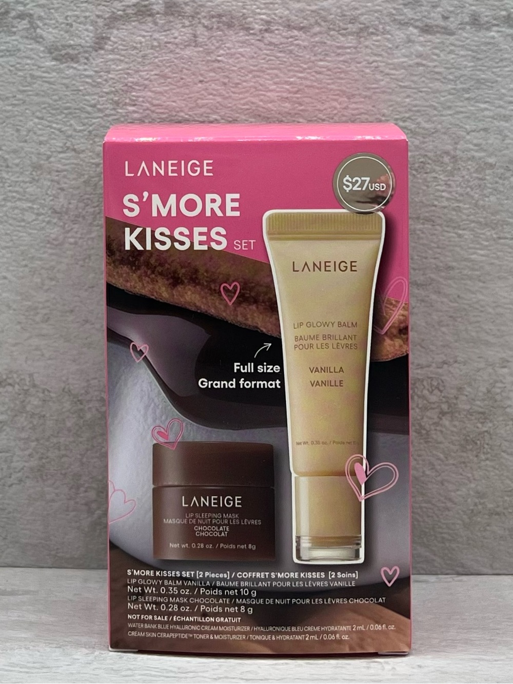 🔥 $12 LANEIGE S'More Kisses Lip Balm & Mask Set - Vanilla & Chocolate 🍦🍫